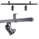 Ver imagem 1 de Trilho Perfilado com 2 Spots Cênicos Par 20 - Preto - 2580-3