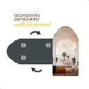 Ver imagem 4 de Espelho do Pinterest Grande Orgânico 44x64cm - Mod. Marrocos Preto