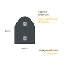 Ver imagem 7 de Espelho do Pinterest Grande Orgânico 44x64cm - Mod. Marrocos Preto