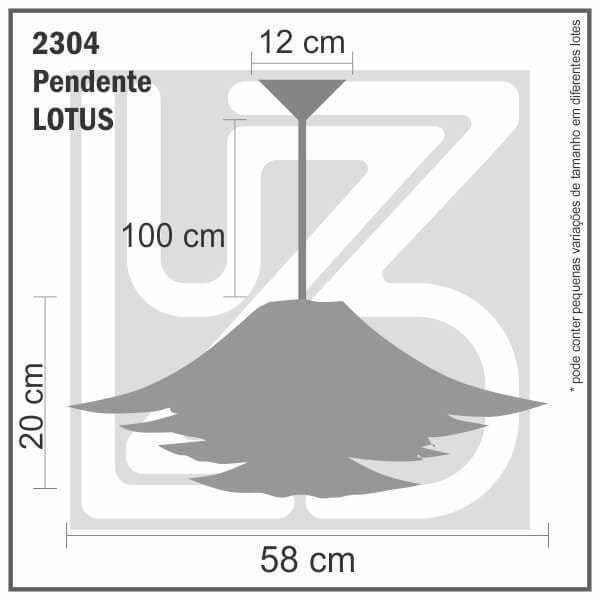 Lustre Pendente Lotus - 2304 - Desmontada - 3