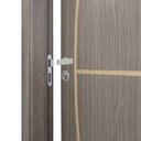 Ver imagem 4 de Kit Porta de Madeira Decorada 215x74cm com Batente de MDF Ultra 12cm Gaúcha MGM Abertura Esquerda Ma