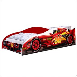 Mini Cama Carro Piloto Fórmula 96 Mdf Montessoriana Colchão Incluso Quarto Infantil Menino Vermelho - 1 Mini Cama Carro Piloto Fórmula 96 Mdf Montessoriana Colchão Incluso Quarto Infantil Menino Vermelho - 1