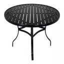 Ver imagem 1 de Mesa com Tampo Ripado Alumínio para Cozinha, Edícula e Piscina Trama Original