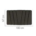 Ver imagem 2 de Painel Estofada Bélgica 100cm Solteiro para Cama Box Quarto Linho Marrom - Gat Magazine
