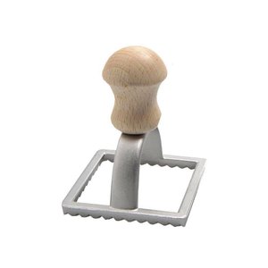 Cortador de Pressão em Aluminio para Ravioli Quadrado 7cm