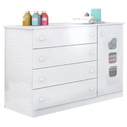 Quarto Infantil com Cômoda Livia e Berço Danny Branco Brilho - Phoenix Baby/reller Móveis - 4 Quarto Infantil com Cômoda Livia e Berço Danny Branco Brilho - Phoenix Baby/reller Móveis - 4