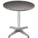 Ver imagem 1 de Mesa em Alumínio com Tampo MDF e Inox Redonda 60cm