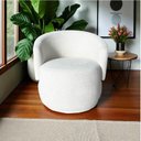 Ver mais imagens de Poltrona Decorativa Beatriz Orgânica Bouclé Marfim