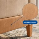 Ver imagem 6 de Sofá Living Austin 2 Lugares 160cm Veludo com Molas Bonnel - Bege
