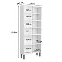 Ver imagem 3 de Armário Paneleiro Duplo Bertolini Evidence Aço 6 Portas - Branco