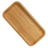 Bandeja de Bambu Retangular 28cm Lavabo Decorativa Café - 1