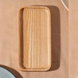 Bandeja de Bambu Retangular 28cm Lavabo Decorativa Café - 3