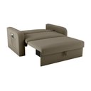 Ver imagem 3 de Sofá Cama Daiane 2 Lugares com Baú Veludo Maserati Capuccino Matrix