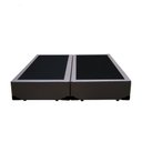 Ver imagem 2 de Cama Box Queen Bipartido King Design Sintético Marrom 158x198x40