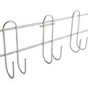 Ver imagem 5 de Kit 2 Cabideiros de Parede Porta com 10 Ganchos Suporte para Roupas Utensílios Bolsas
