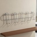 Ver imagem 4 de Kit 2 Cabideiros de Parede Porta com 10 Ganchos Suporte para Roupas Utensílios Bolsas