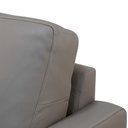Ver imagem 2 de Sofá 4 Lugares para Sala 270cm Alicie L08 Couro Cinza Claro - Mpozenato