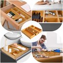 Ver imagem 6 de Secura Organizador de Gaveta de Bambu 5 Peças para Utensílios e Acessórios
