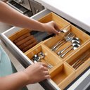 Ver imagem 3 de Secura Organizador de Gaveta de Bambu 5 Peças para Utensílios e Acessórios