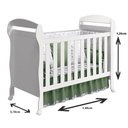 Ver imagem 2 de Berço Mini Cama Danny Branco Brilho - Reller Móveis