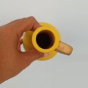 Ver imagem 3 de Vaso Castamar Decorativo Cachepô Enfeite 20x9x9cm Cerâmica Amarelo
