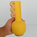 Ver imagem 6 de Vaso Castamar Decorativo Cachepô Enfeite 20x9x9cm Cerâmica Amarelo