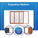 Ver imagem 2 de Janela de Alumínio com Grade 02 Folhas Classic Madeiro - 100x150