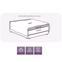 Ver imagem 7 de Pillow Top Viúva Espuma Soft 5cm Capa Removível 128x188cm Branco