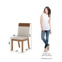 Ver imagem 5 de Conjunto Sala de Jantar Lay Nature-Off W-Corano 4 Lugares Tampo MDF Cadeiras em Veludo Caramelo