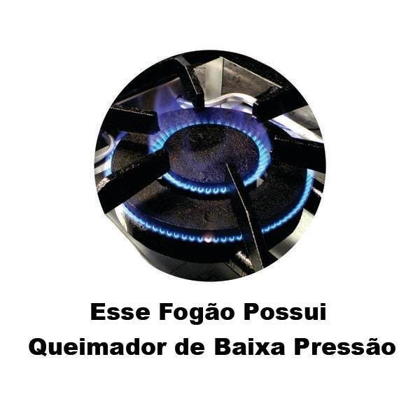 Fogão Industrial 4 Bocas 30x30 com Forno 87 litros e Chapa Economy - Cristalaço - 2