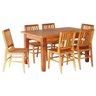 Conjunto Mesa de Jantar 1,5 M 6 Cadeiras Madri Madeira de Demolição - 1