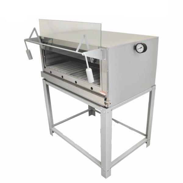 Forno de Pizza Industrial A Gás Com Pedra Refratária 100 X 68 Cm - Cristalaço Menor preço em Forno de Pizza Industrial A Gás Com Pedra Refratária 100 X 68 Cm - Cristalaço