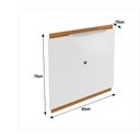 Ver imagem 2 de Painel para Tv até 40 Polegadas Verona 90cm - Via Nossa - Branco e Cedro