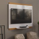 Ver imagem 6 de Painel para Tv até 40 Polegadas Verona 90cm - Via Nossa - Branco e Cedro