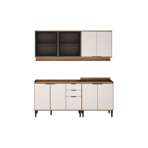 Cozinha Modulada Carraro Alpha Carraro 4 Peças Alpha C4P178 Freijo/Off White