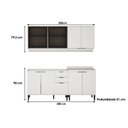 Ver imagem 2 de Cozinha Modulada Carraro Alpha Carraro 4 Peças Alpha C4P178 Freijo/Off White