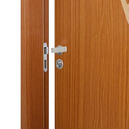 Kit Porta de Madeira Decorada 215x74cm com Batente de MDF Ultra 12cm Cantareira MGM - 5