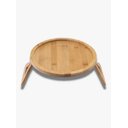 Ver imagem 1 de Bandeja Redonda de Bambu Natural para Braço de Sofá 25cm