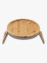 Ver imagem 1 de Bandeja Redonda de Bambu Natural para Braço de Sofá 25cm