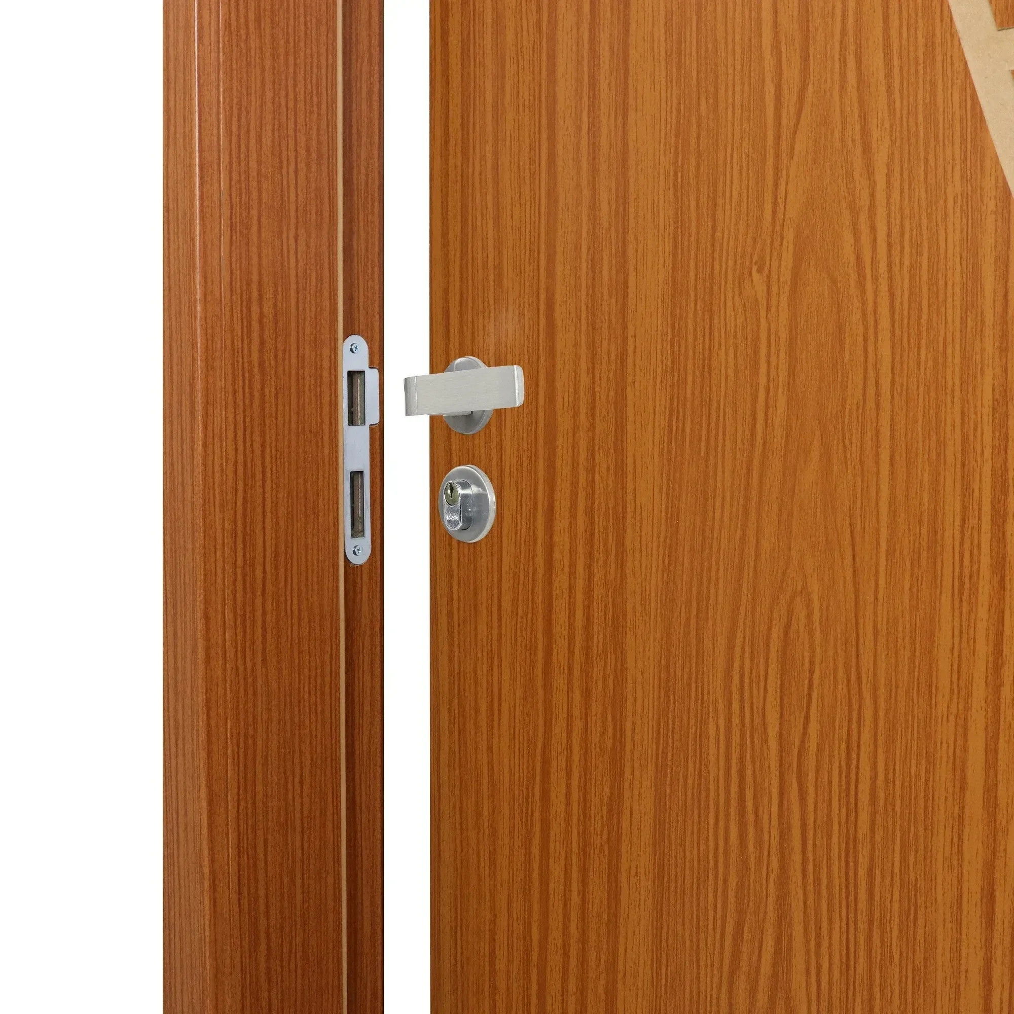Ver imagem 5 de Kit Porta de Madeira Decorada 215x84cm com Batente de MDF Ultra 16cm Cantareira MGM