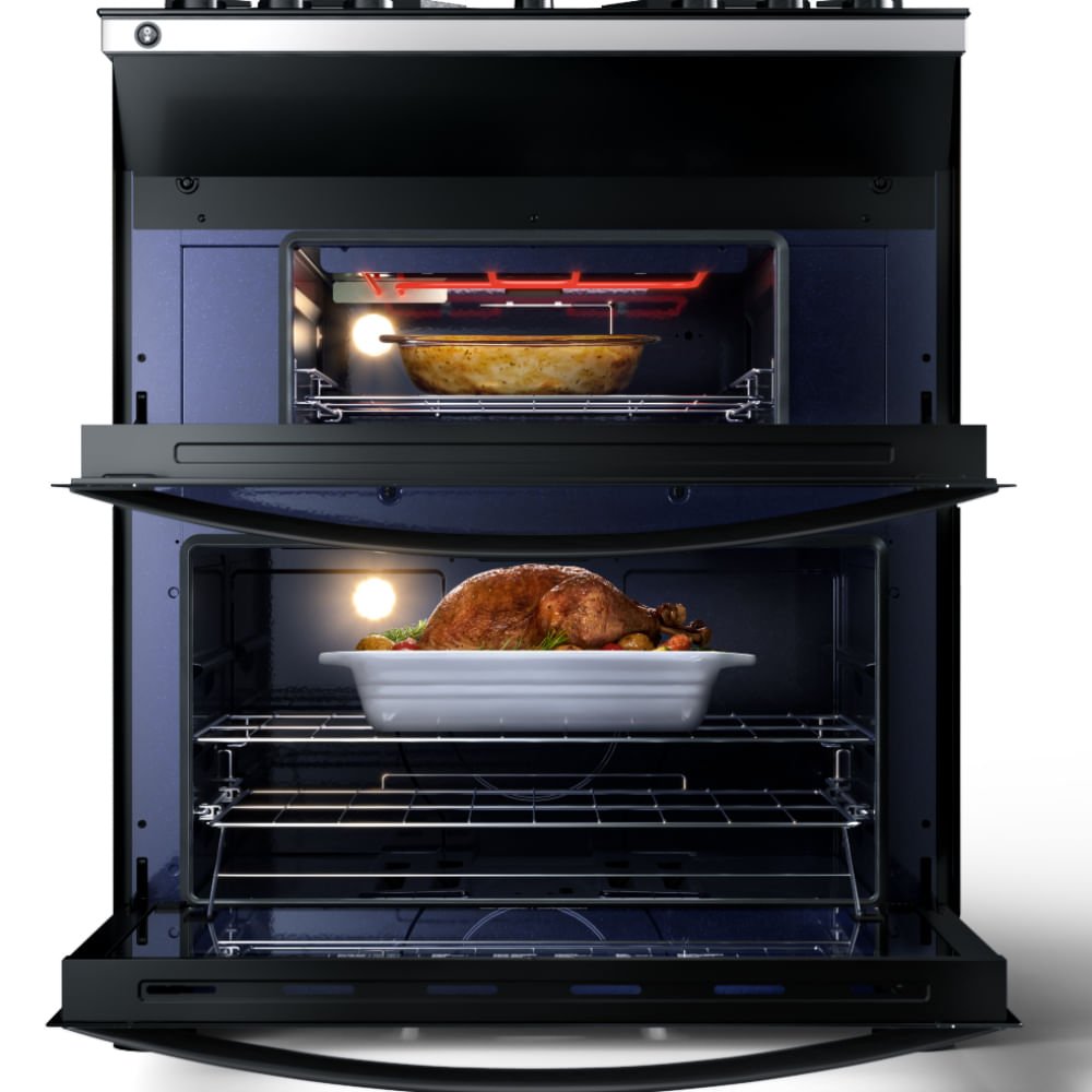 Fogão Brastemp 5 bocas Preto com duplo forno, mesa de vidro e turbo chama - BFD5VCE 110V - 9