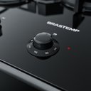 Ver mais imagens de Fogão Brastemp 5 bocas Preto com duplo forno, mesa de vidro e turbo chama - BFD5VCE 110V