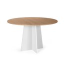 Ver imagem 1 de Mesa de Jantar Redonda 6 Lugares 120cm Isabela Jade/branco - Straub Web
