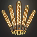 Ver imagem 5 de Kit C/6 Pçs Luminária Lustre Pendente Vintage Rose C/lampada