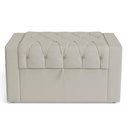 Ver imagem 2 de Calçadeira Báu Solteiro Atena 90cm Capitonê Sintético Bege - Desk Design