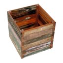 Ver imagem 1 de Vaso Cachepot 50 X 50 Cm Madeira Maciça com Pátina