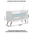 Ver imagem 3 de Quarto Para Bebê Completo Com Berço Guarda Roupa E Cômoda Branco Melinda Phoenix Baby