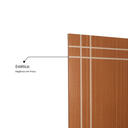 Ver imagem 6 de Kit Porta de Madeira Decorada 215x74cm com Batente de MDF Ultra 12cm Mantiqueira MGM Marrom/Mogno