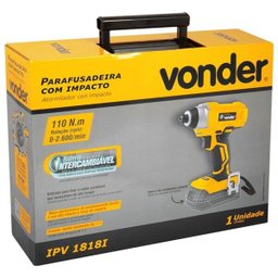 Parafusadeira C/Impacto à Bateria 18V IPV 1812 Vonder - Bateria e Carregador não incluso - 4