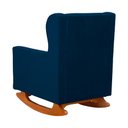 Ver imagem 5 de Poltrona Amamentação Balanço Aurora Suede Azul Marinho - Lm Decor